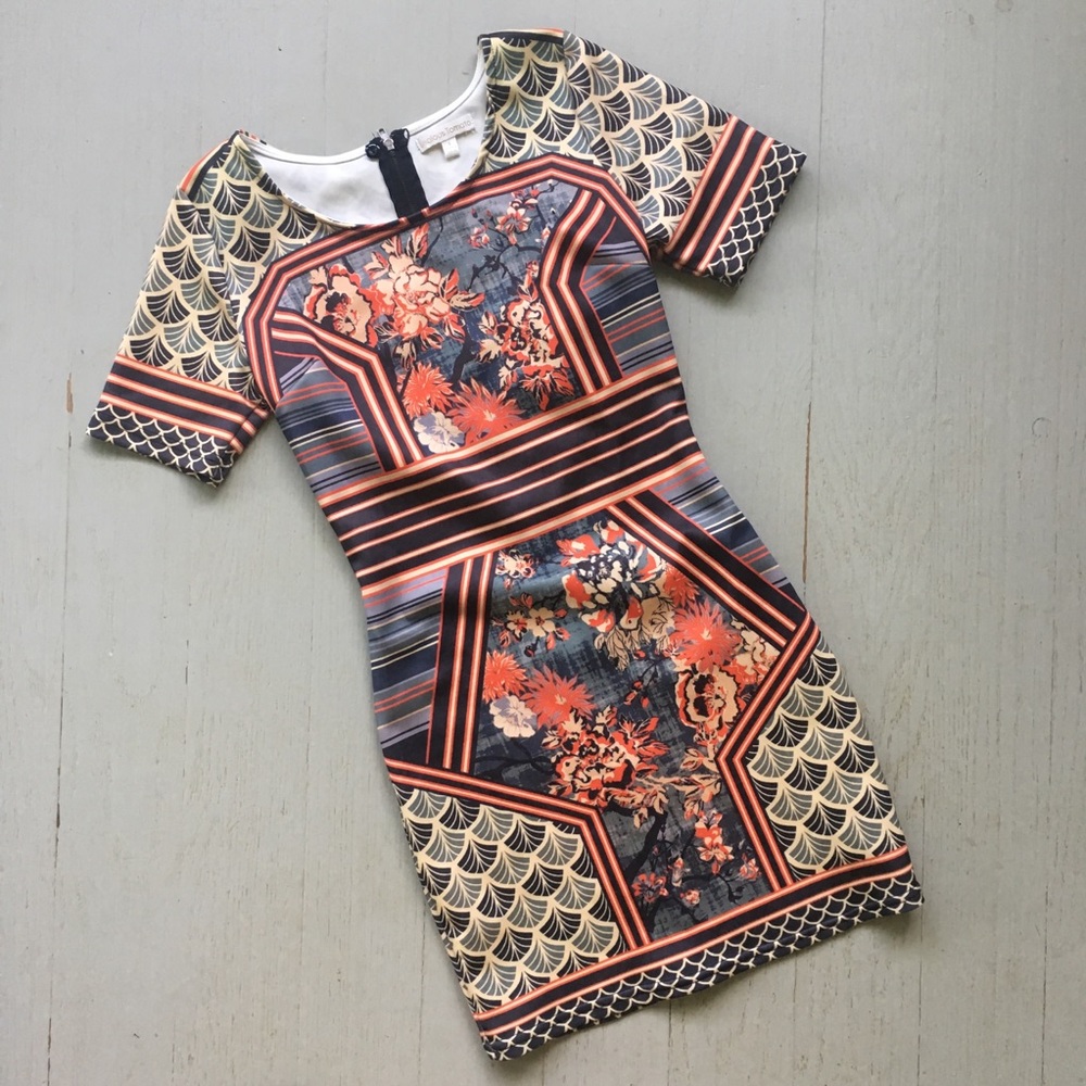 Floral Bodycon Dress - Picture 1 of 8